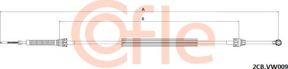 Cofle 2CB.VK009 - Трос, ступінчаста коробка передач autocars.com.ua