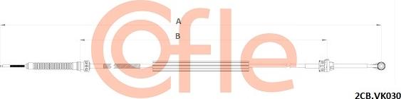 Cofle 2CB.VK030 - Трос, ступінчаста коробка передач autocars.com.ua