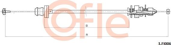 Cofle 3.FI006 - Тросик газу autocars.com.ua