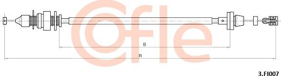 Cofle 3.FI007 - Тросик газу autocars.com.ua