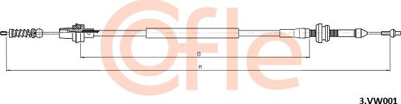 Cofle 3.VK001 - Тросик газа avtokuzovplus.com.ua