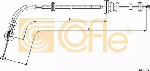 Cofle 413.22 - Тросик газа avtokuzovplus.com.ua