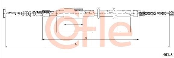 Cofle 461.8 - Трос, гальмівна система autocars.com.ua