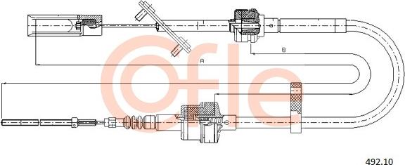 Cofle 492.10 - Трос, управління зчепленням autocars.com.ua