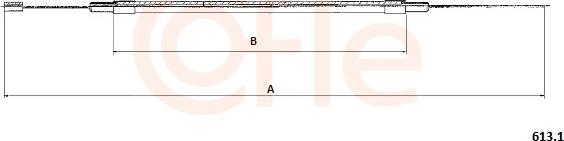 Cofle 613.1 - Тросик газу autocars.com.ua