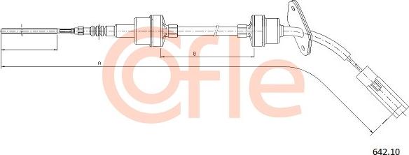 Cofle 642.10 - Трос, управління зчепленням autocars.com.ua