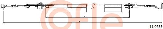 Cofle 92.11.0639 - Тросик газа avtokuzovplus.com.ua