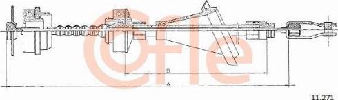 Cofle 92.11.271 - Трос, управління зчепленням autocars.com.ua