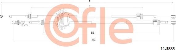 Cofle 92.11.3885 - Трос, ступенчатая коробка передач avtokuzovplus.com.ua