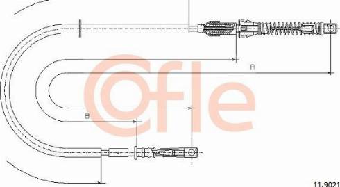 Cofle 92.11.9021 - Тросик газу autocars.com.ua