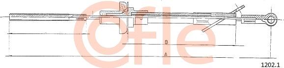 Cofle 92.1202.1 - Трос, управління зчепленням autocars.com.ua