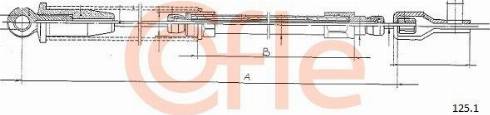 Cofle 92.125.1 - Тросик стартера autocars.com.ua