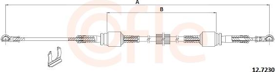 Cofle 92.12.7230 - Трос, ступінчаста коробка передач autocars.com.ua