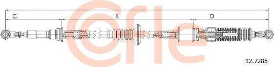 Cofle 92.12.7285 - Трос, ступінчаста коробка передач autocars.com.ua