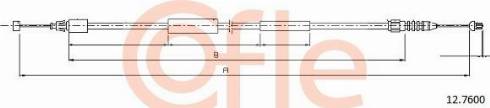 Cofle 92.12.7600 - Тросик замка капота autocars.com.ua