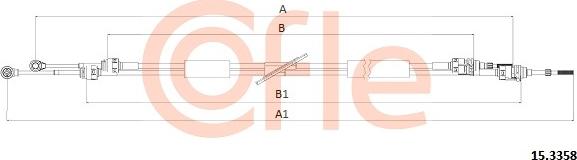 Cofle 92.15.3358 - Трос, ступенчатая коробка передач avtokuzovplus.com.ua