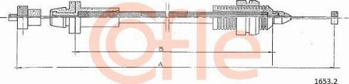 Cofle 92.1653.2 - Тросик газу autocars.com.ua