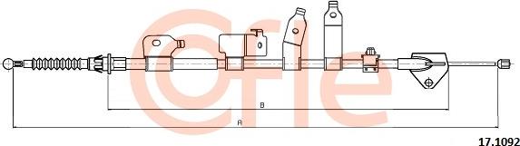 Cofle 92.17.1092 - Тросик, cтояночный тормоз avtokuzovplus.com.ua