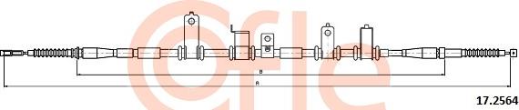 Cofle 92172564 - Тросик, cтояночный тормоз avtokuzovplus.com.ua