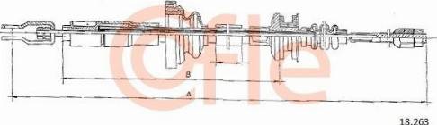 Cofle 92.18.263 - Трос, управління зчепленням autocars.com.ua