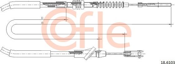 Cofle 92.18.6103 - Трос, управління зчепленням autocars.com.ua