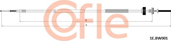 Cofle 92.1E.BW001 - Трос, гальмівна система autocars.com.ua