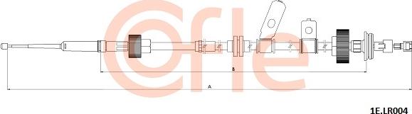 Cofle 92.1E.LR004 - Трос, гальмівна система autocars.com.ua