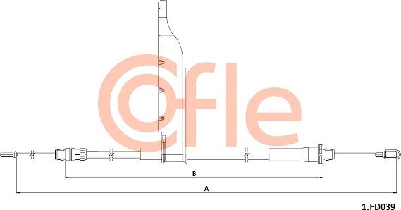 Cofle 92.1.FD039 - Трос, гальмівна система autocars.com.ua
