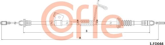 Cofle 92.1.FD044 - Трос, гальмівна система autocars.com.ua