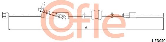 Cofle 92.1.FD050 - Тросик, cтояночный тормоз avtokuzovplus.com.ua