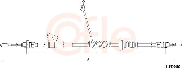 Cofle 92.1.FD060 - Трос, гальмівна система autocars.com.ua
