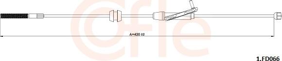 Cofle 92.1.FD066 - Трос, гальмівна система autocars.com.ua
