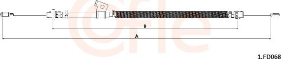 Cofle 92.1.FD068 - Трос, гальмівна система autocars.com.ua