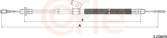 Cofle 92.1.FD071 - Трос, гальмівна система autocars.com.ua