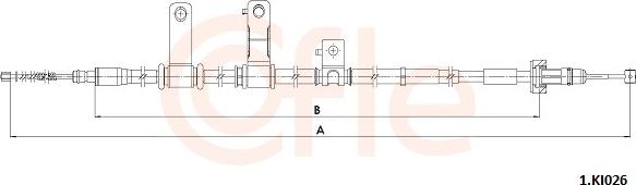 Cofle 92.1.KI026 - Трос, гальмівна система autocars.com.ua