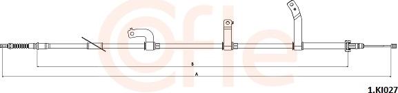 Cofle 92.1.KI027 - Трос, гальмівна система autocars.com.ua