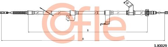 Cofle 92.1.KI029 - Трос, гальмівна система autocars.com.ua