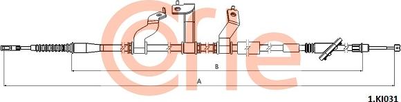 Cofle 92.1.KI031 - Трос, гальмівна система autocars.com.ua
