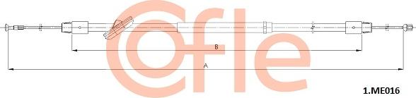Cofle 92.1.ME016 - Трос, гальмівна система autocars.com.ua