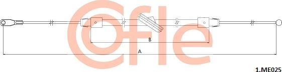 Cofle 92.1.ME025 - Трос, гальмівна система autocars.com.ua