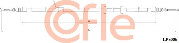 Cofle 92.1.PE006 - Трос, гальмівна система autocars.com.ua
