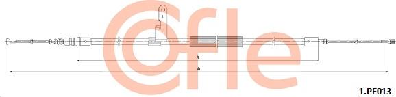 Cofle 92.1.PE013 - Трос, гальмівна система autocars.com.ua