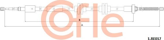 Cofle 92.1.RE017 - Трос, гальмівна система autocars.com.ua