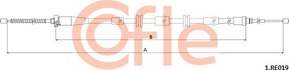 Cofle 92.1.RE019 - Трос, гальмівна система autocars.com.ua