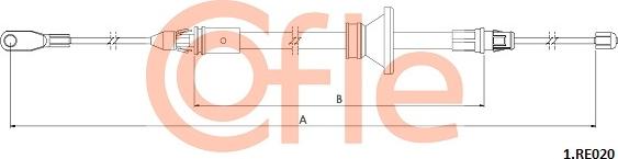 Cofle 92.1.RE020 - Трос, гальмівна система autocars.com.ua