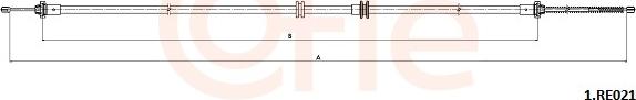 Cofle 92.1.RE021 - Трос, гальмівна система autocars.com.ua