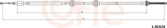 Cofle 92.1.RE024 - Трос, гальмівна система autocars.com.ua