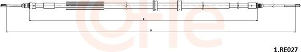 Cofle 92.1.RE027 - Трос, гальмівна система autocars.com.ua