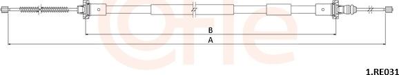 Cofle 92.1.RE031 - Трос, гальмівна система autocars.com.ua