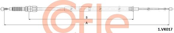 Cofle 92.1.VK017 - Трос, гальмівна система autocars.com.ua